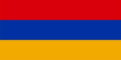 armenische flagge von armenien vektor