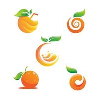 orange Logo-Design-Vektor-Symbol-Illustration vektor