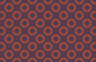 rot und Gelb Farbe sechseckig Design Textil- Stoff Muster vektor