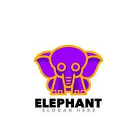 Elefant bunt Symbol vektor