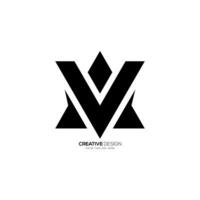 brev AV eller va modern unik form abstrakt monogram logotyp vektor