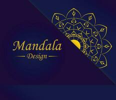 mandala presentation, enkel abstrakt mandala design, vektor