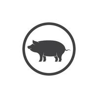 Schwein Vektor Symbol Illustration Design