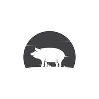 Schwein Vektor Symbol Illustration Design