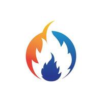 brand flamma logo ikon vektor illustration design