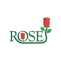 Rose Blume Logo Vektor Vorlage