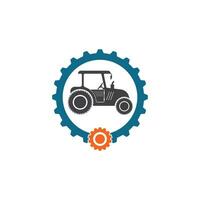 Traktor Ausrüstung Symbol Vektor Illustration Design