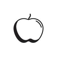 Apfel Obst Symbol Design Vektor Vorlagen