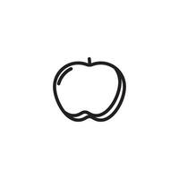 Apfel Obst Symbol Design Vektor Vorlagen