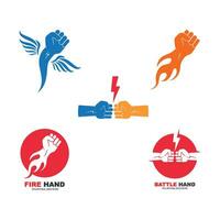 stark Hand Symbol Vektor Illustration