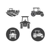 Traktor Farmer Symbol Vektor Illustration Design