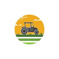 Traktor Farmer Symbol Vektor Illustration Design