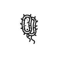 Bakterien Symbol Vektor Design Vorlagen