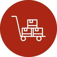 Trolley kreatives Icon-Design vektor