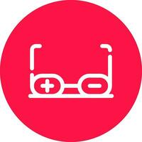 medicinsk glasögon kreativ ikon design vektor