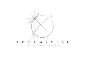 Apokalypse abstrakt Illustration Planet Erde vorstellen kreativ Idee Konzept Logo vektor