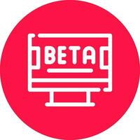 beta kreativ ikon design vektor