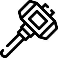 Hammer kreatives Icon-Design vektor