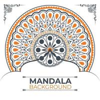 kreatives und einzigartiges Mandala-Hintergrunddesign vektor