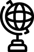 Globus Stand kreativ Symbol Design vektor