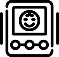 Baby Monitor kreativ Symbol Design vektor