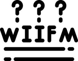 wiifm kreativ Symbol Design vektor