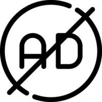 Anzeige Blocker kreativ Symbol Design vektor