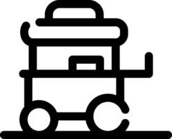 Food Cart kreatives Icon-Design vektor