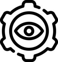 Auge Rahmen kreativ Symbol Design vektor