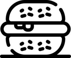 Burger kreativ Symbol Design vektor