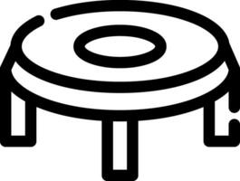 Trampolin kreativ Symbol Design vektor