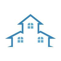 Haus Wohnung Logo Symbol Design vektor