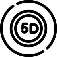 5d data lagring kreativ ikon design vektor