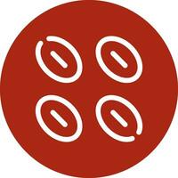 Blutkörperchen kreatives Icon-Design vektor