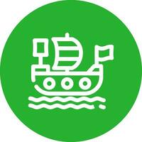 Piratenschiff kreatives Icon-Design vektor