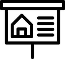 Immobilienpräsentation kreatives Icon-Design vektor