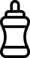 Wasserflasche kreatives Icon-Design vektor