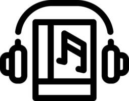 audio bok kreativ ikon design vektor