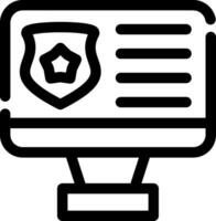 online Polizei kreativ Symbol Design vektor