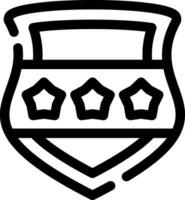 Polizei Schild kreativ Symbol Design vektor