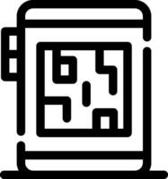 QR-Code kreatives Icon-Design vektor