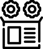 Verfahren Paket kreativ Symbol Design vektor