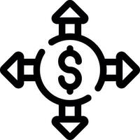 Budget Nervenzusammenbruch kreativ Symbol Design vektor