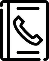 Telefonbuch kreatives Icon-Design vektor