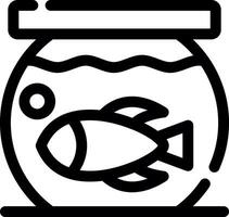 Fish Bowl kreatives Icon-Design vektor