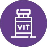 Vitamin kreatives Icon-Design vektor