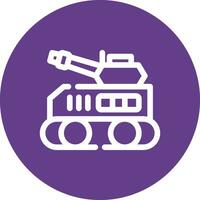 Tank kreatives Icon-Design vektor