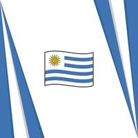 Uruguay Flagge abstrakt Hintergrund Design Vorlage. Uruguay Unabhängigkeit Tag Banner Sozial Medien Post. Uruguay Flagge vektor