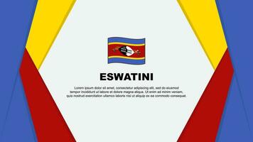 eswatini flagga abstrakt bakgrund design mall. eswatini oberoende dag baner tecknad serie vektor illustration. eswatini bakgrund