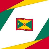 grenada flagga abstrakt bakgrund design mall. grenada oberoende dag baner social media posta. grenada vektor